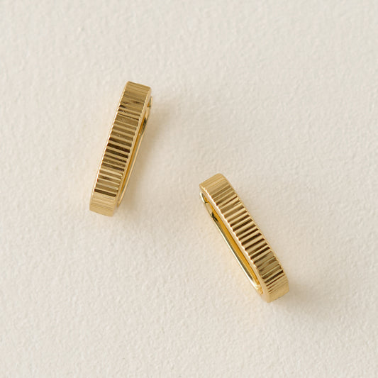 Malorie Textured Hoops