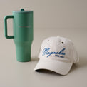 Magnolia Cream Hat and Sage 32oz Traveler Bundle