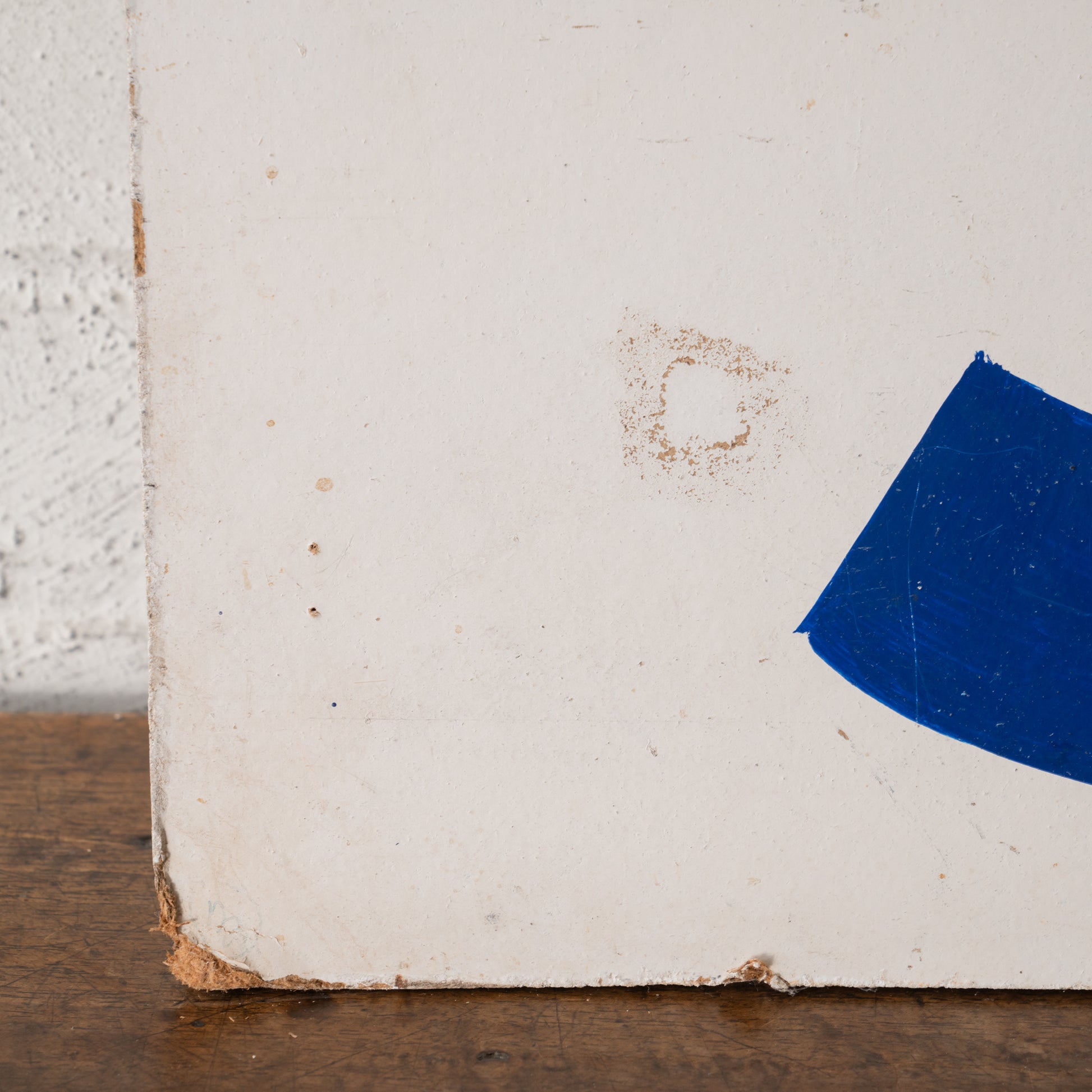 Antique Handpainted Bread Sign up close