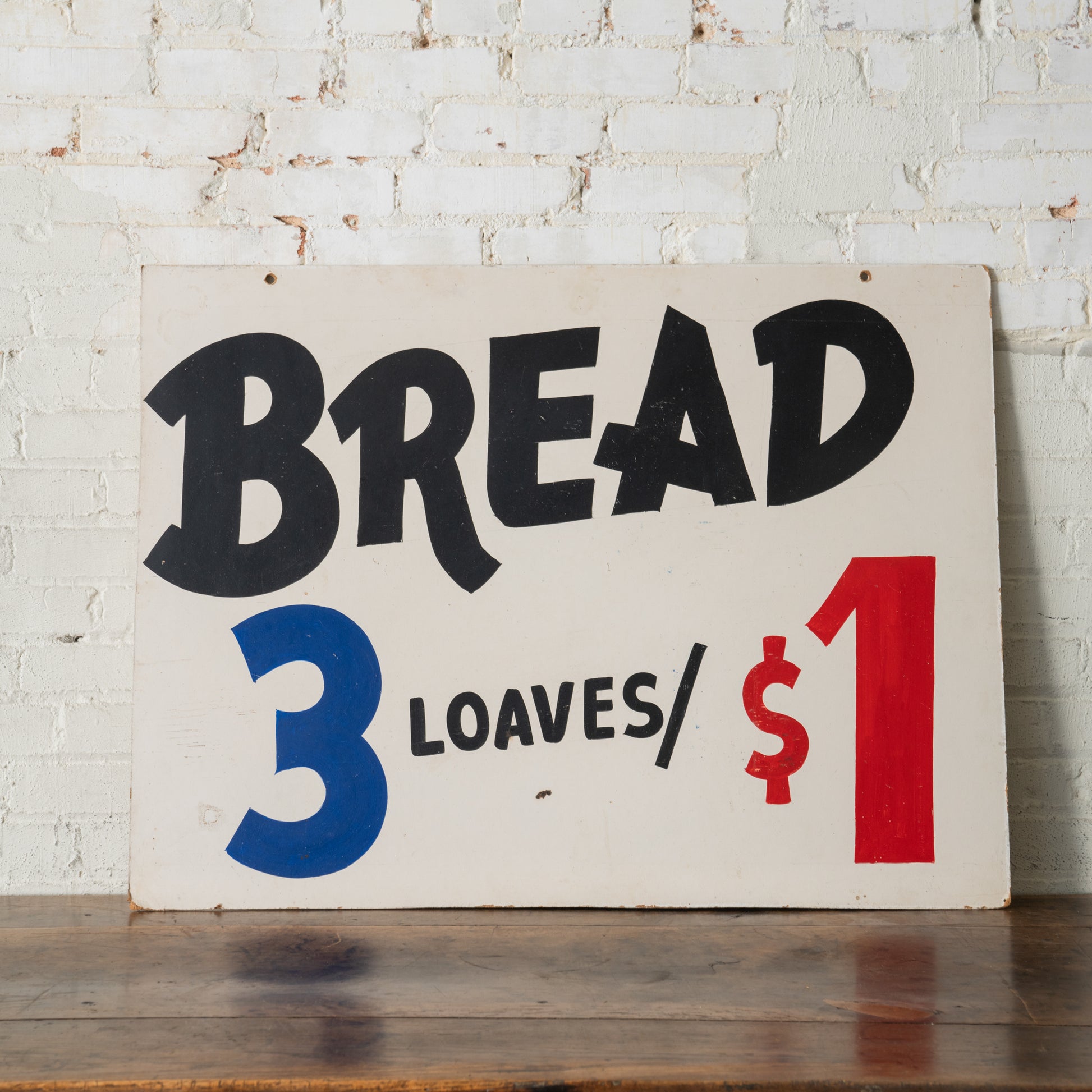 Antique Handpainted Bread Sign
