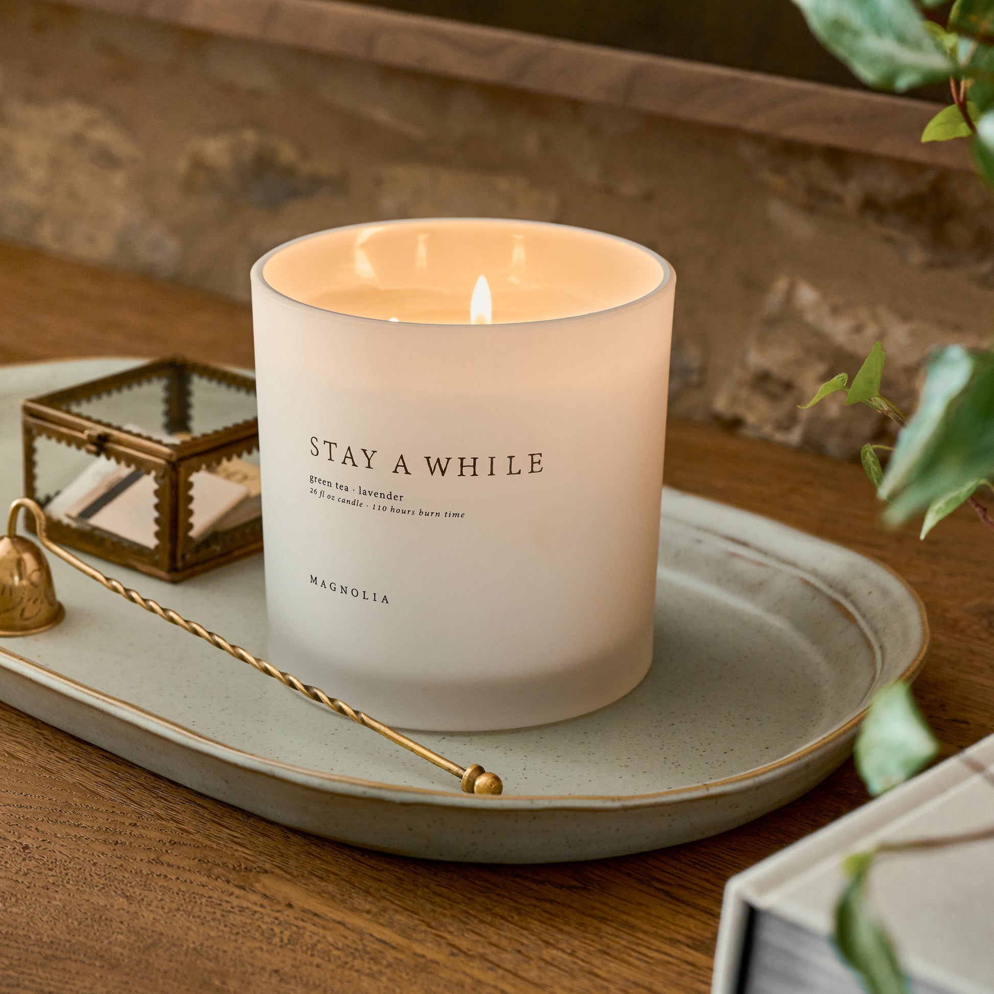 Magnolia Stay a While Candle