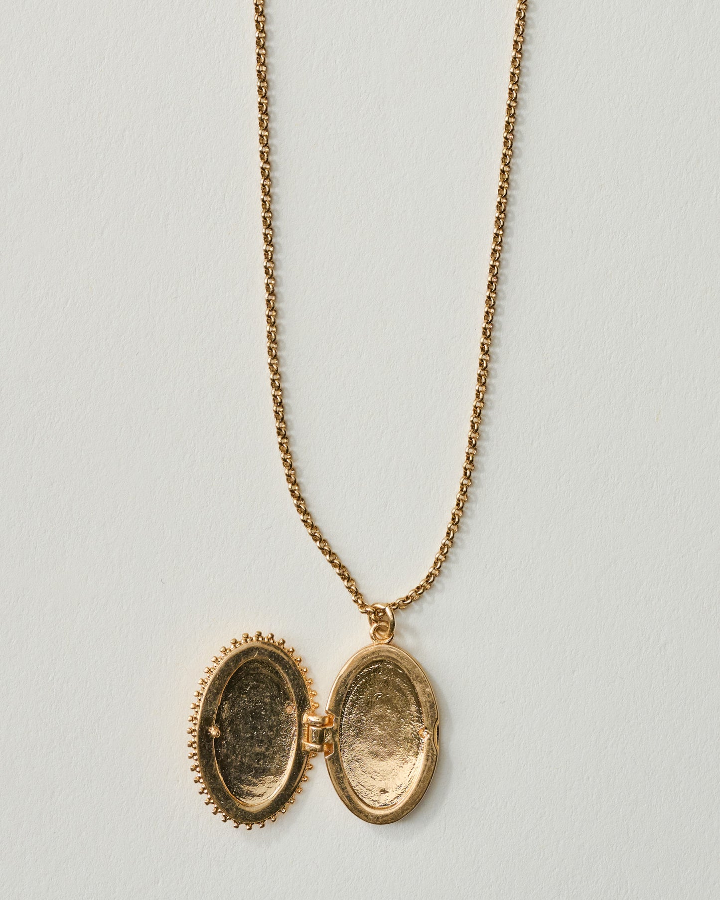 Magnolia Floral Locket Pendant Necklace