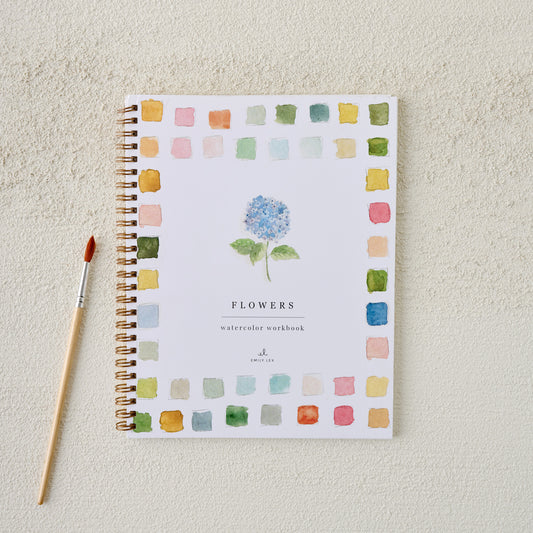 Flowers Watercolor Workbook