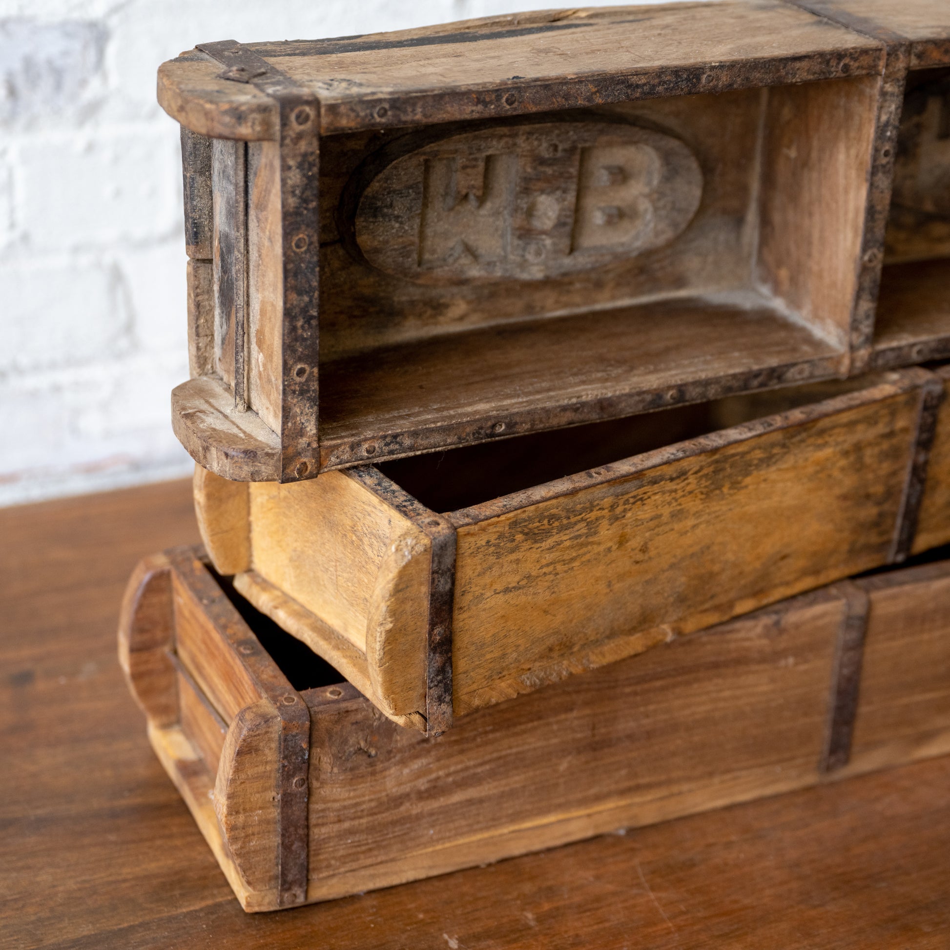 Found Double Wooden Brick Mold