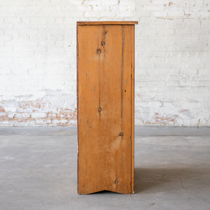 Early American Wooden Cupboard side view
