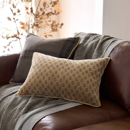 Vintage Plaid Pillow and Throw Bundle