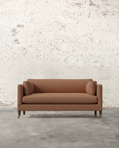 Francis 71" Sofa with Brass Casters