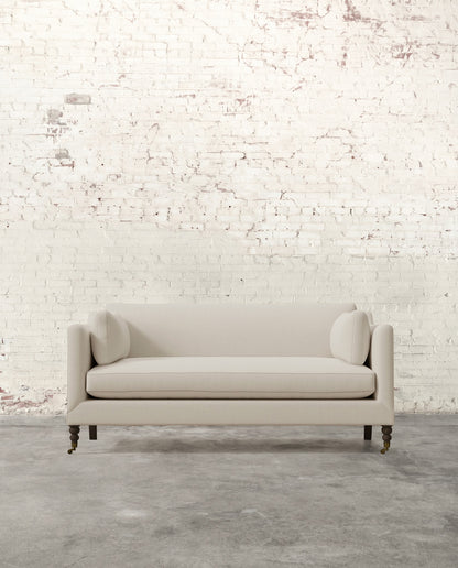 Francis 71" Sofa with Brass Casters