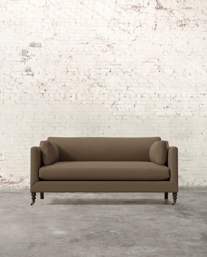 Francis 71" Sofa with Brass Casters
