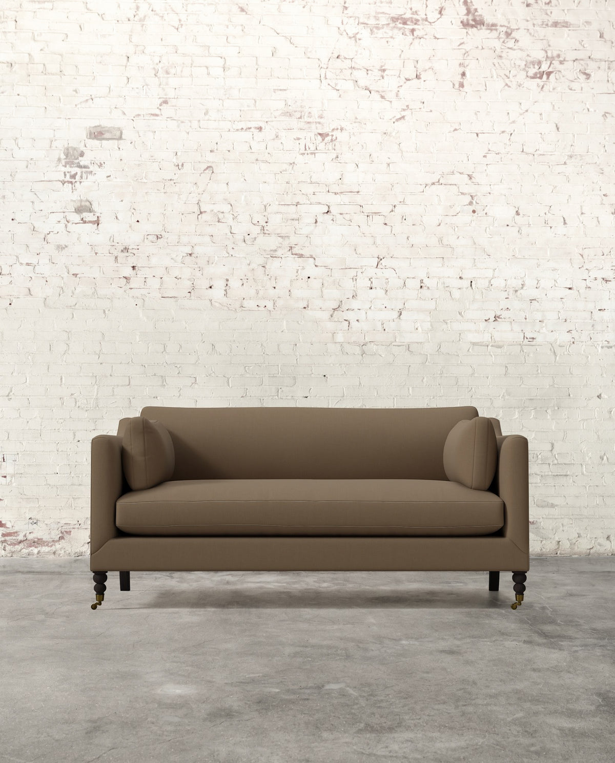 Francis 71" Sofa with Brass Casters