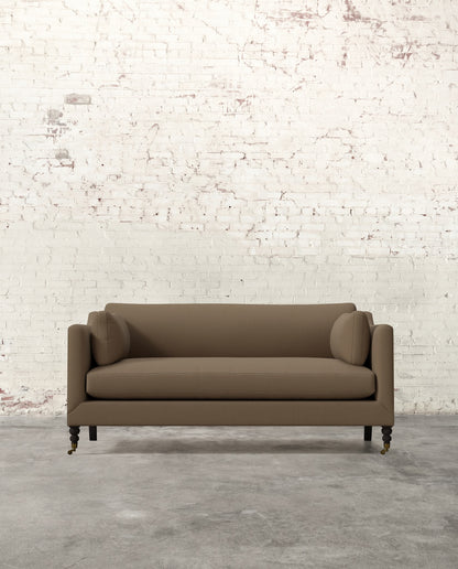 Francis 71" Sofa with Brass Casters