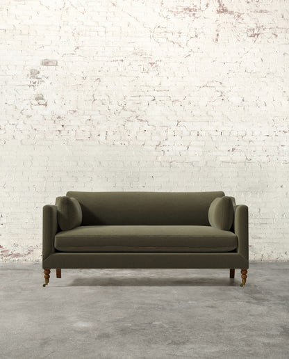 Francis 71" Sofa with Brass Casters