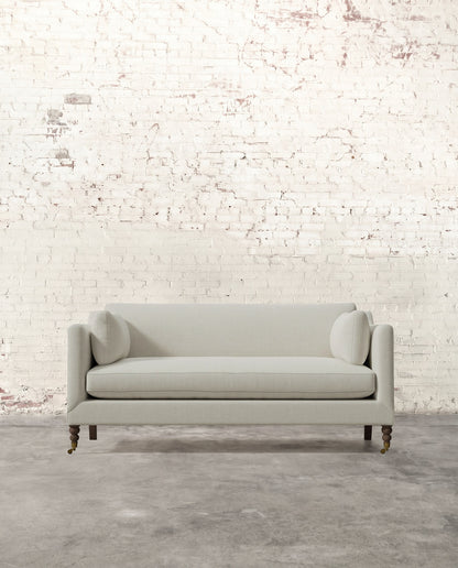 Francis 71" Sofa with Brass Casters
