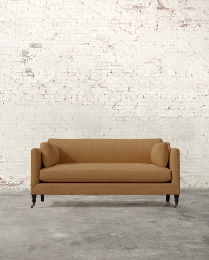 Francis 71" Sofa with Brass Casters