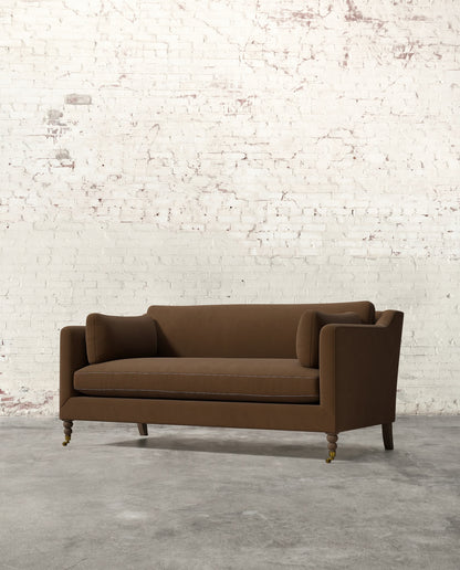 Francis 71" Sofa with Brass Casters