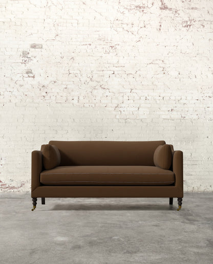 Francis 71" Sofa with Brass Casters