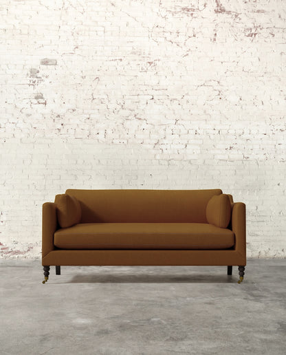 Francis 71" Sofa with Brass Casters