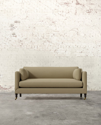 Francis 71" Sofa with Brass Casters