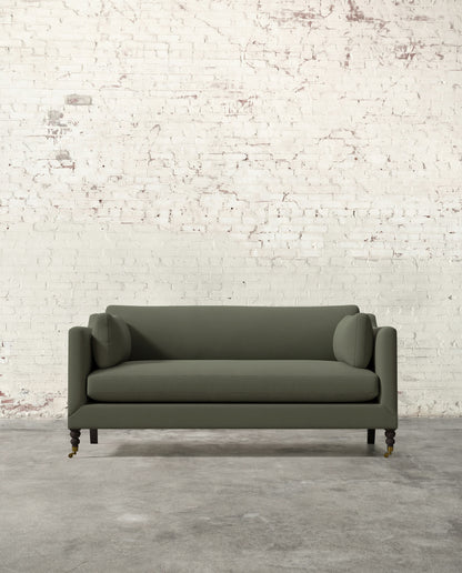 Francis 71" Sofa with Brass Casters