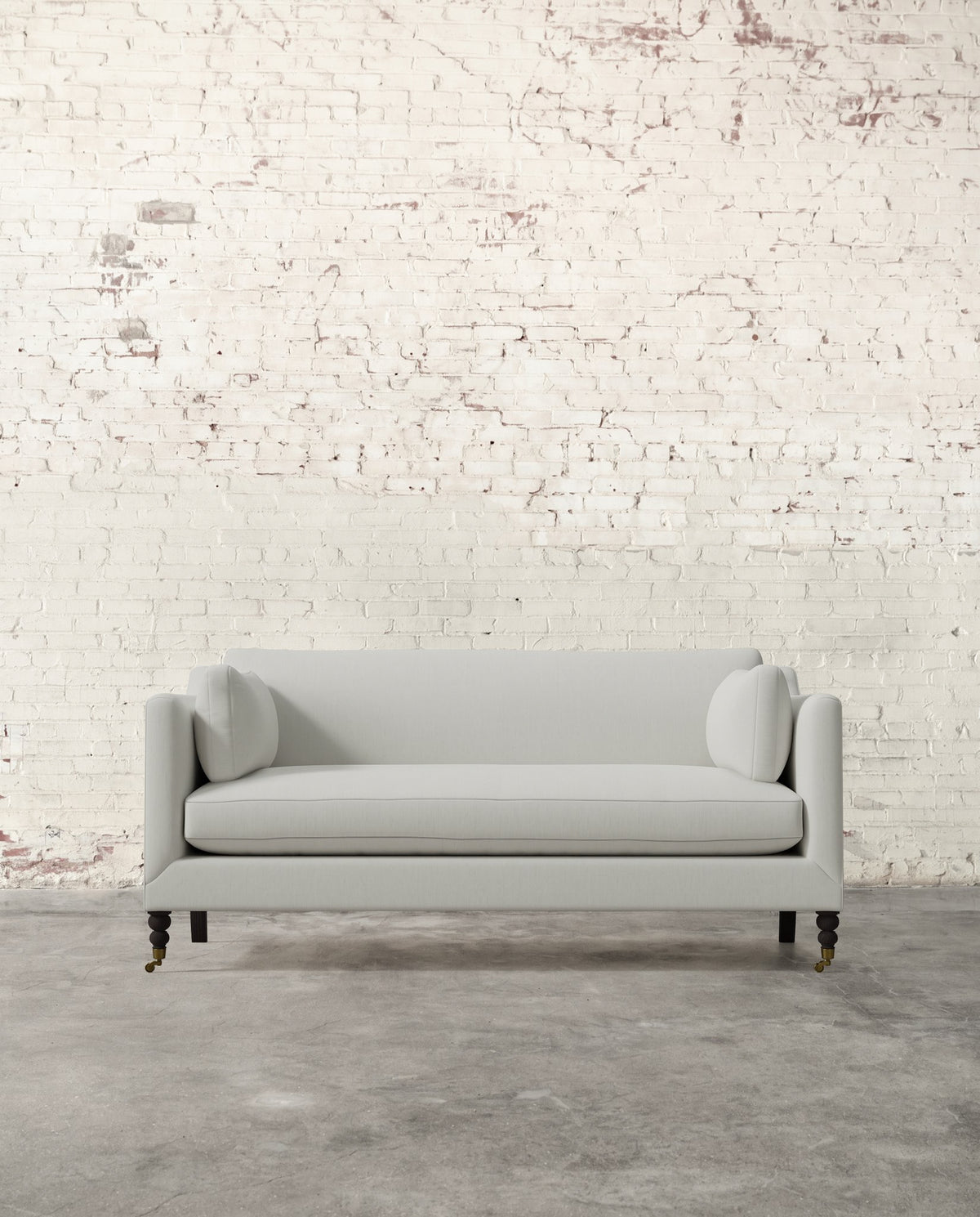 Francis 71" Sofa with Brass Casters
