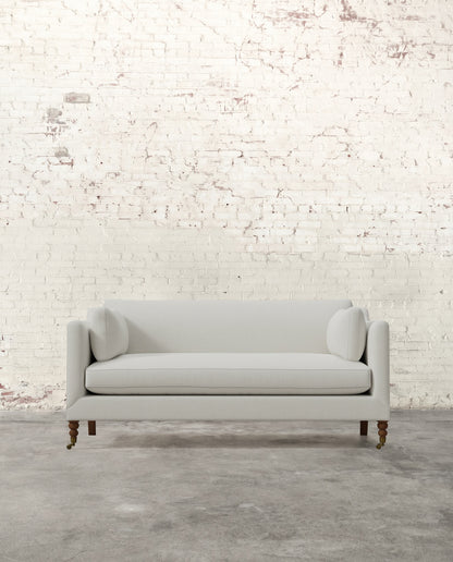Francis 71" Sofa with Brass Casters