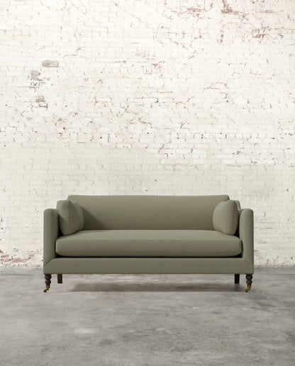 Francis 71" Sofa with Brass Casters