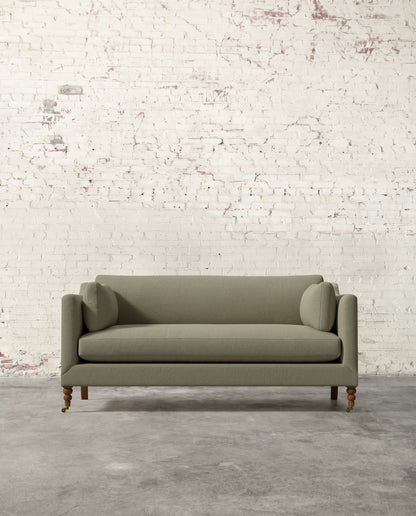 Francis 71" Sofa with Brass Casters