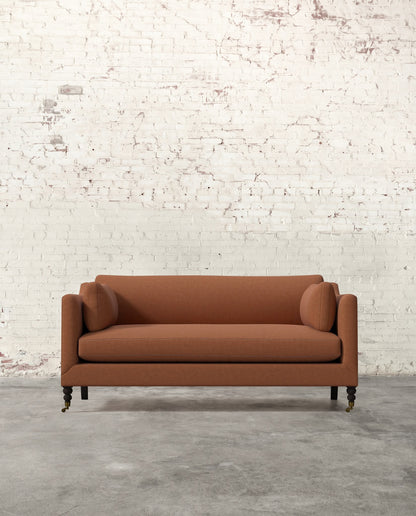 Francis 71" Sofa with Brass Casters