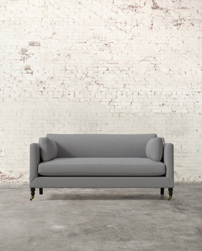 Francis 71" Sofa with Brass Casters