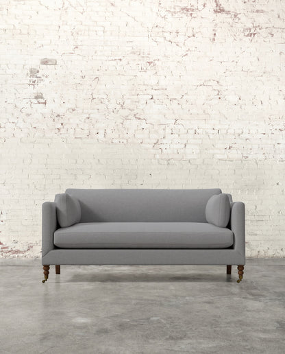 Francis 71" Sofa with Brass Casters