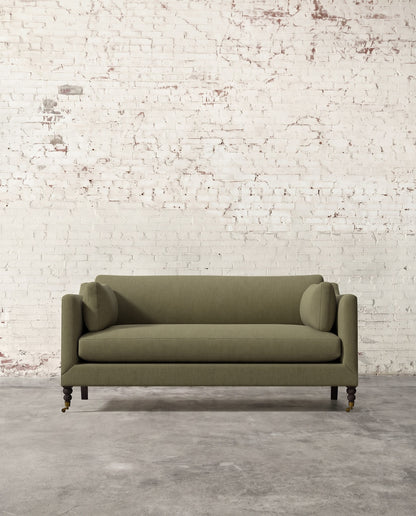 Francis 71" Sofa with Brass Casters