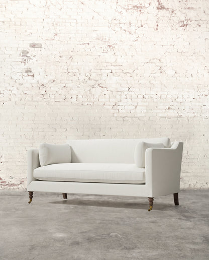 Francis 71" Sofa with Brass Casters
