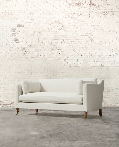 Francis 71" Sofa with Brass Casters