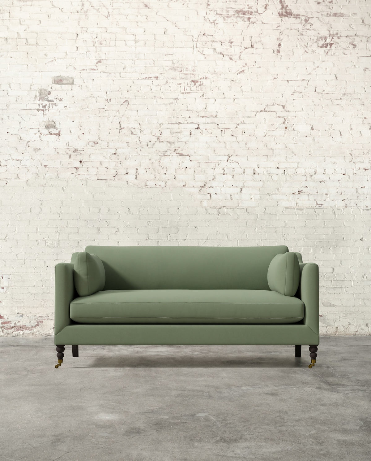Francis 71" Sofa with Brass Casters