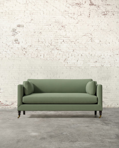 Francis 71" Sofa with Brass Casters