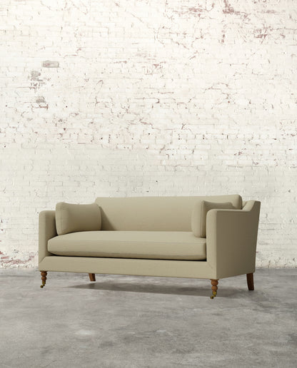Francis 71" Sofa with Brass Casters