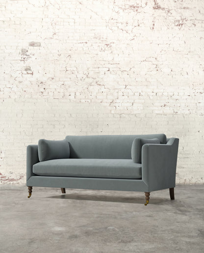 Francis 71" Sofa with Brass Casters