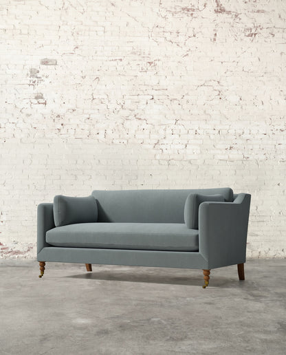 Francis 71" Sofa with Brass Casters