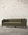 Francis 90" Sofa with Brass Casters
