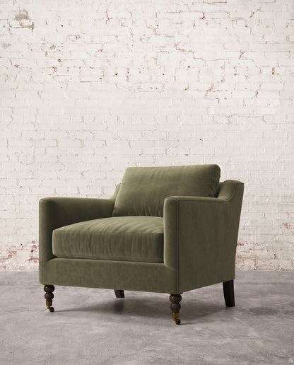 Francis Chair with Brass Casters