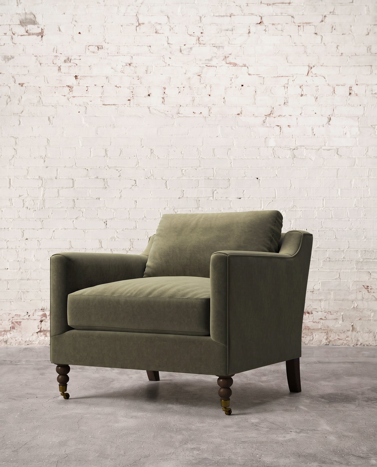 Francis Chair with Brass Casters