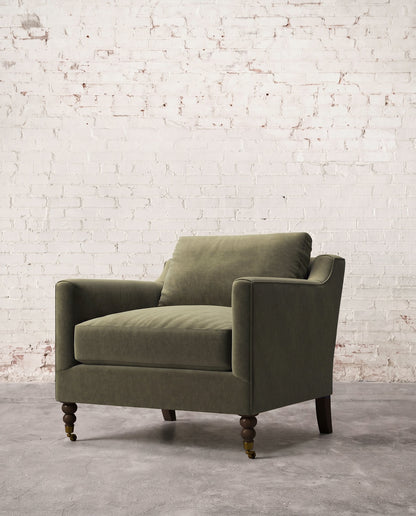 Francis Chair with Brass Casters