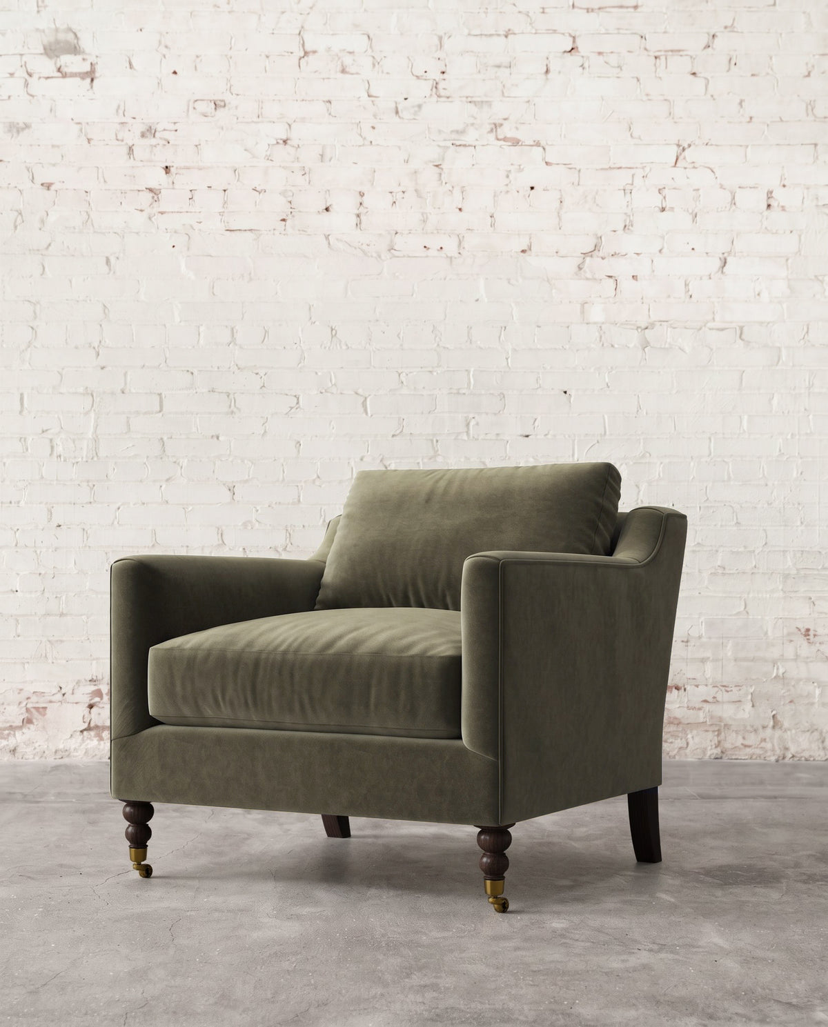 Francis Chair with Brass Casters