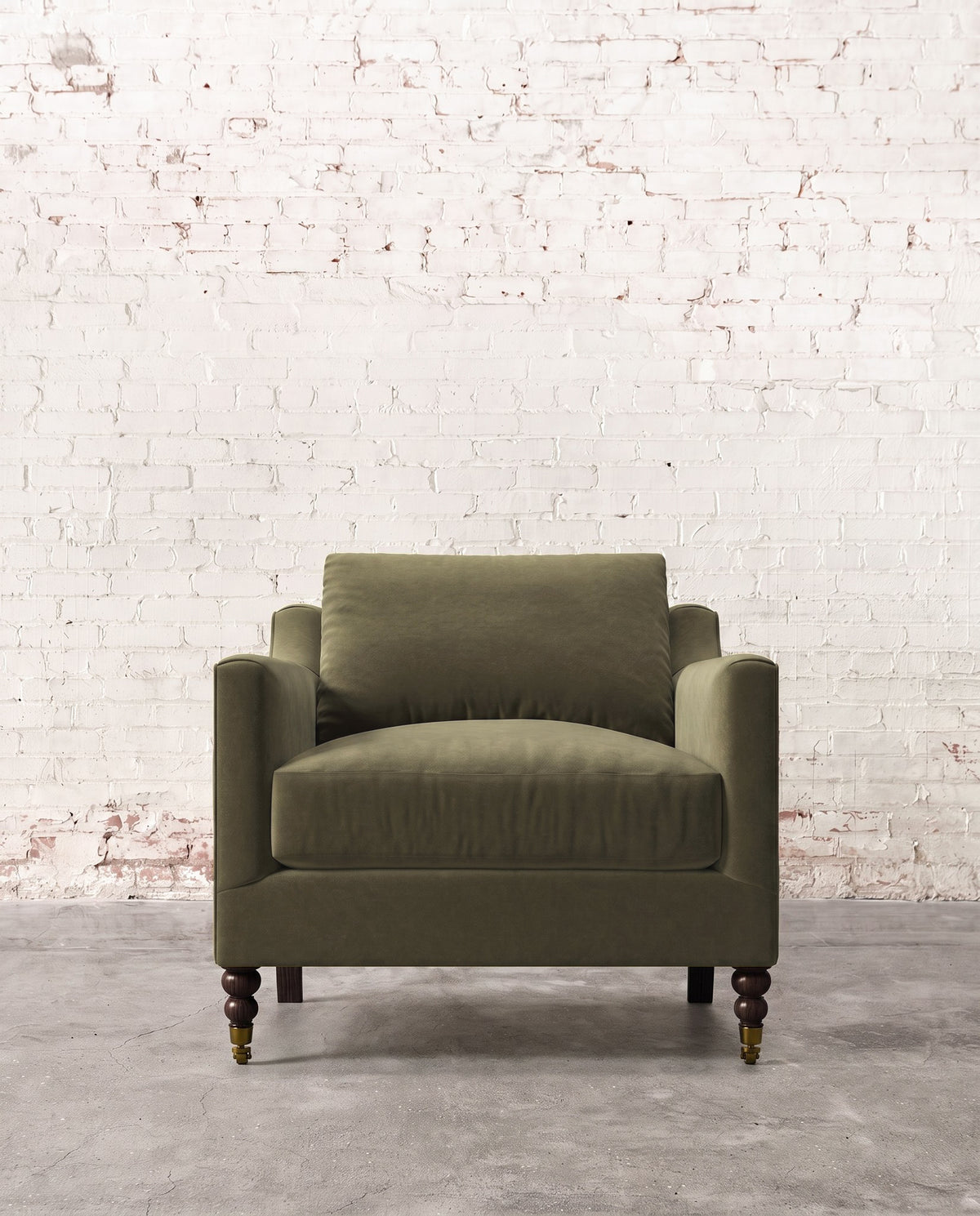 Francis Chair with Brass Casters