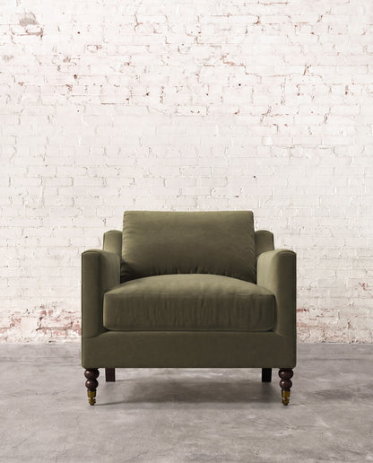 Francis Chair with Brass Casters
