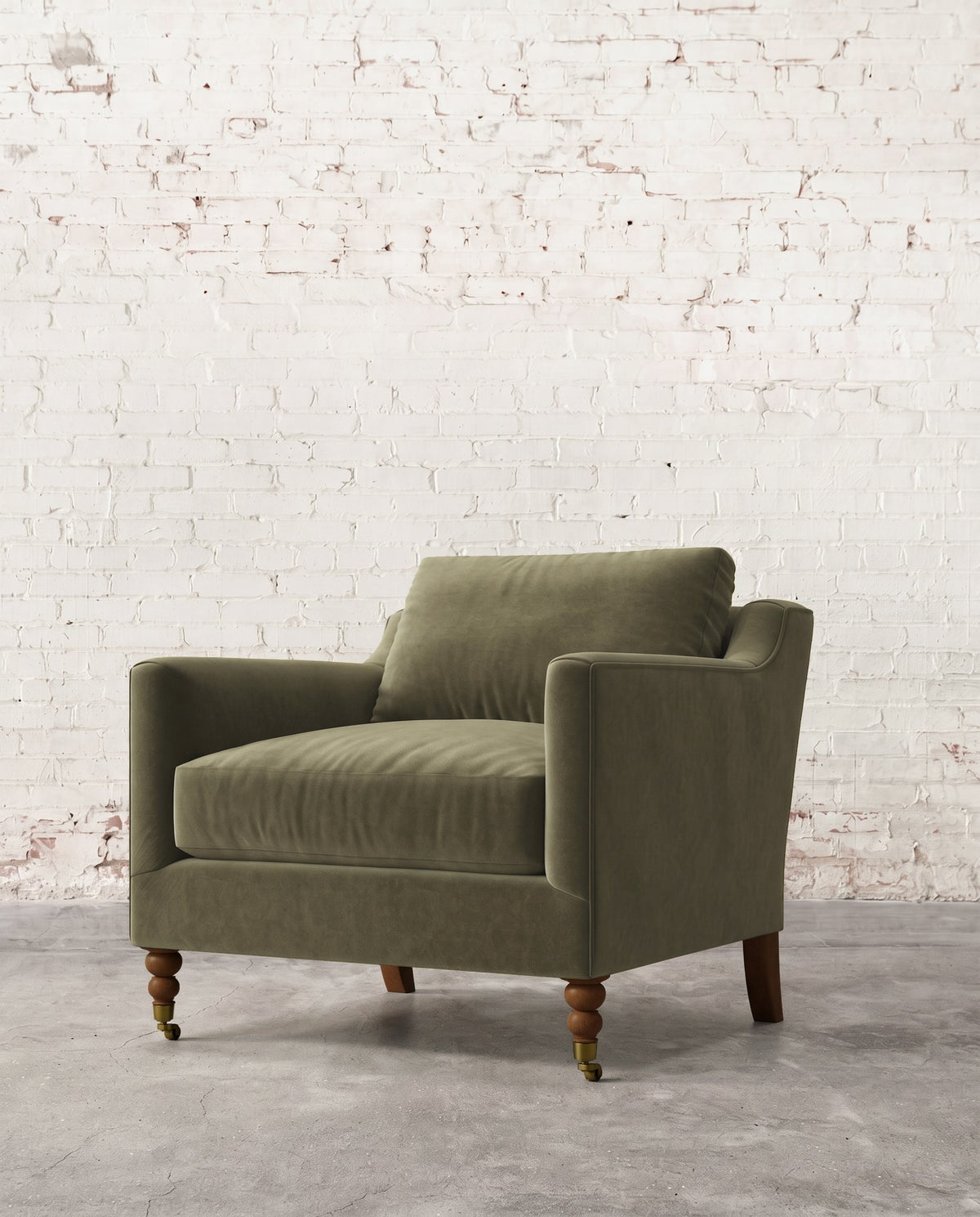 Francis Chair with Brass Casters