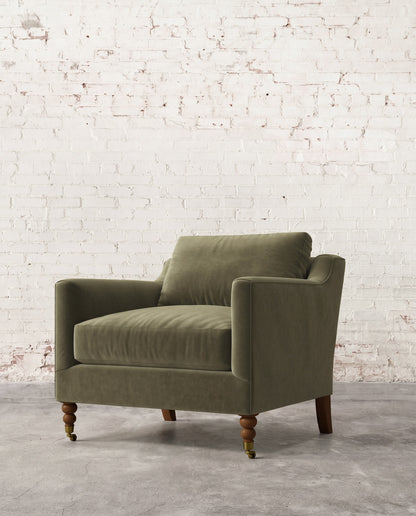 Francis Chair with Brass Casters