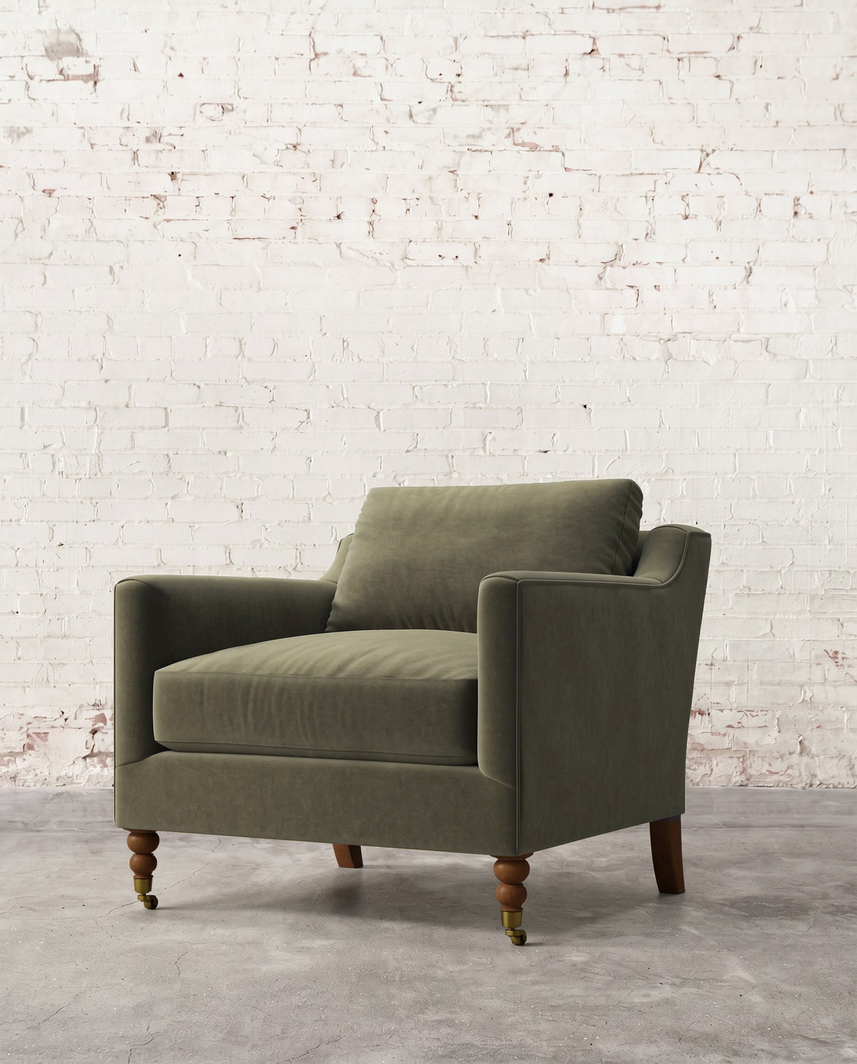 Francis Chair with Brass Casters