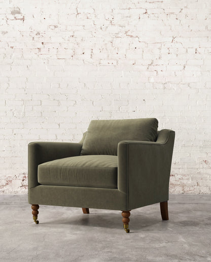 Francis Chair with Brass Casters