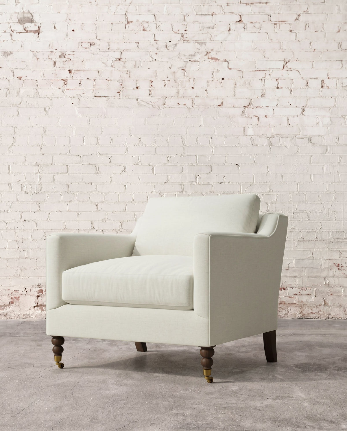 Francis Chair with Brass Casters